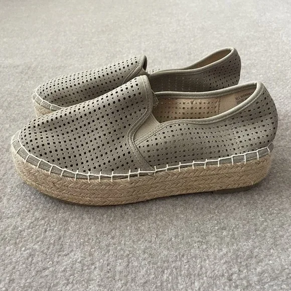 Altar'd State Sandals Womens 8 Beige Platform Espadrille Shoes Casual Summer - Picture 1 of 12